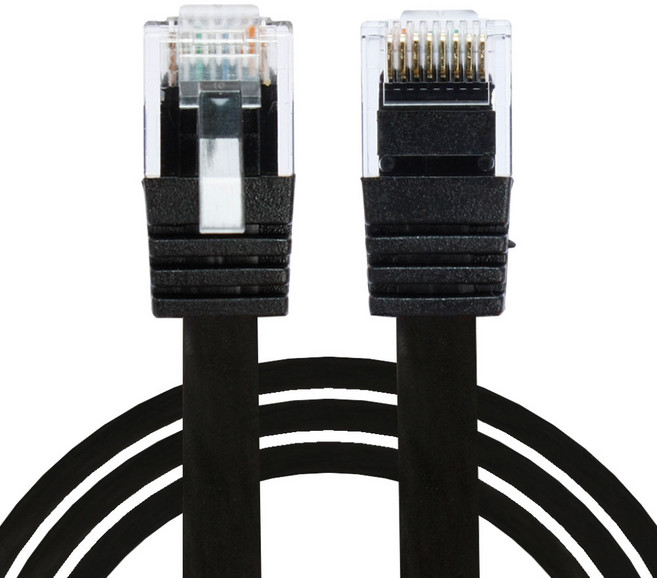 칼론 CAT6 UTP 평면 랜케이블 3m, 블랙, 1개
