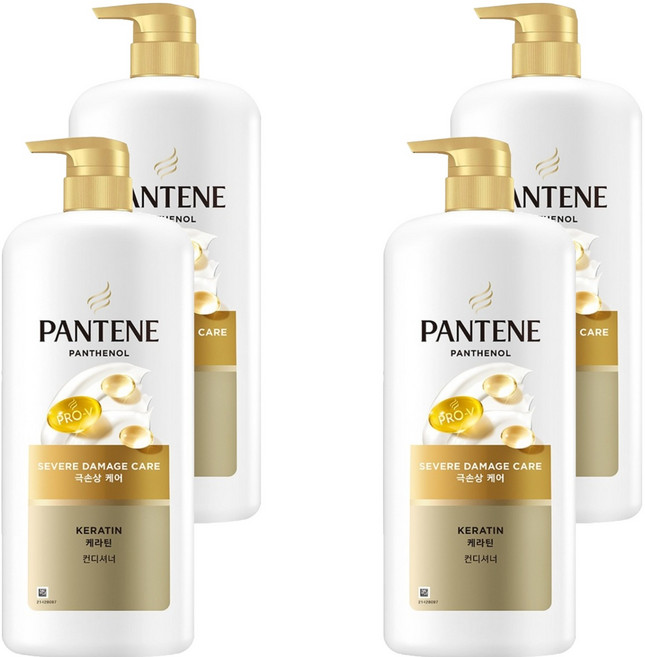 PANTENE 潘婷 極度受損修護潤髮乳 大容量, 1.2L, 4個