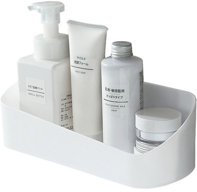 모나코올리브 무타공 올리브 바스홀더 욕실선반, 화이트, 1개