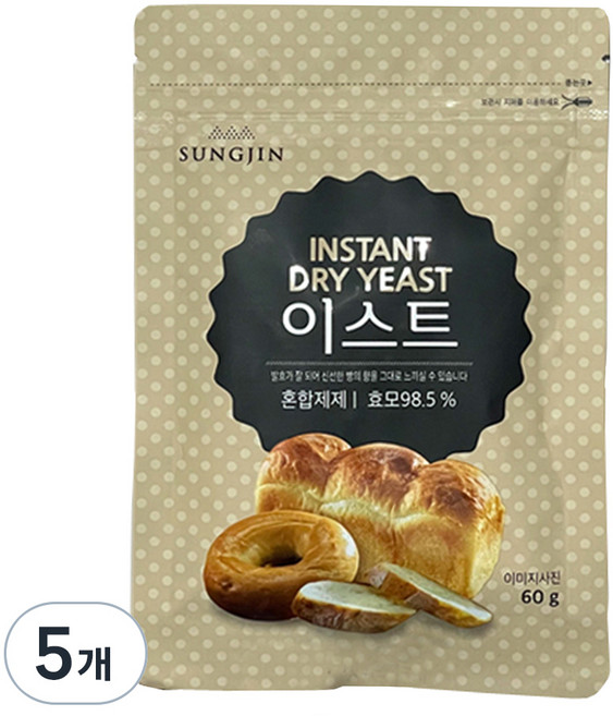 성진 이스트, 60g, 5개