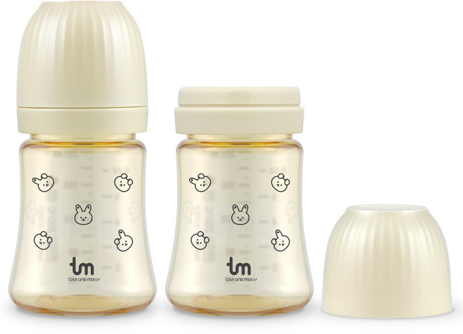 토비앤몰리 돗바니 PPSU 젖병 트윈팩, 바닐라, 180ml, 2개
