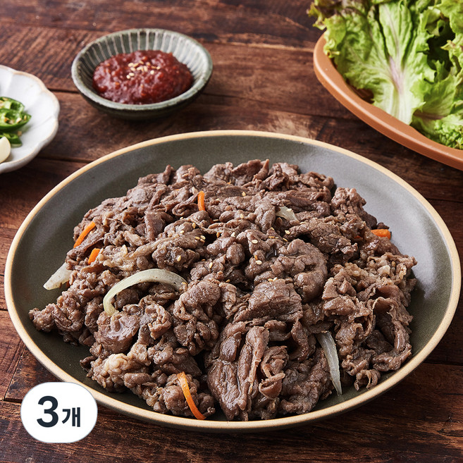 팜스쿡 사리원 소 불고기, 400g, 3개