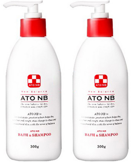 아토엔비 바스 엔 샴푸 유아 올인원클렌저, 300g, 2개