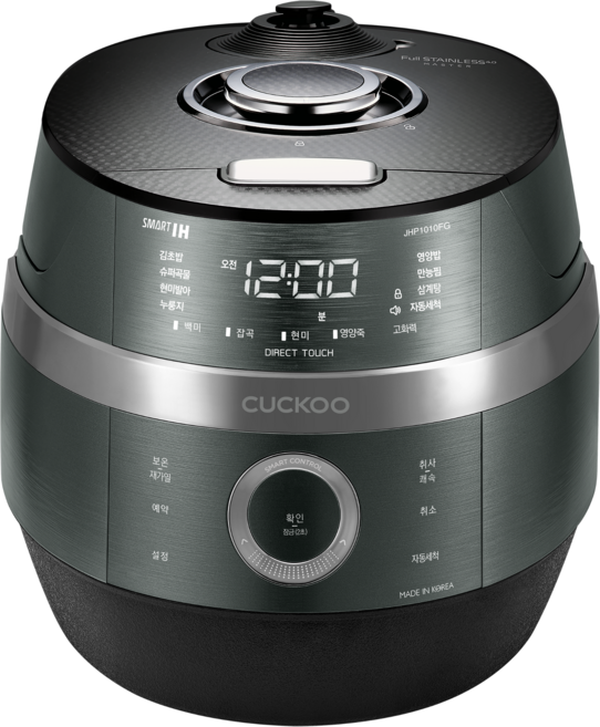쿠쿠 IH 전기압력밥솥 10인용, CRP-JHP1010FG, 메탈릭그린