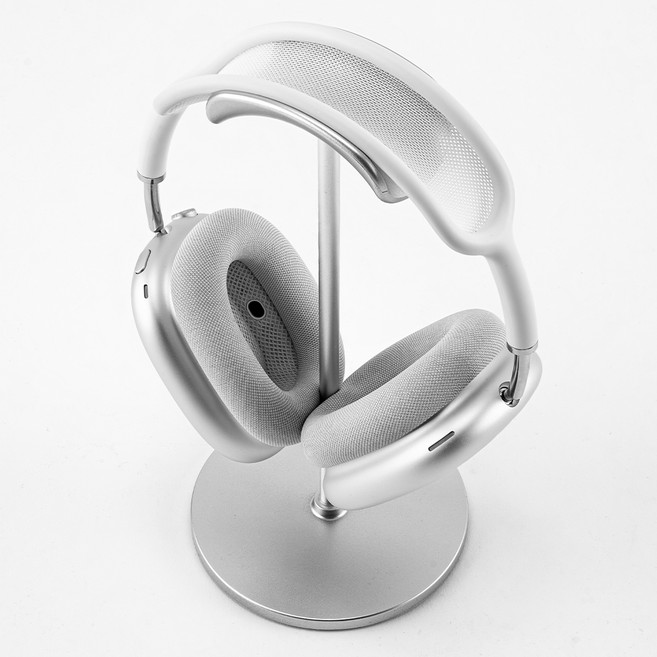 누아트 헤드셋 스탠드 거치대, 에어팟맥스, 실버, 1개