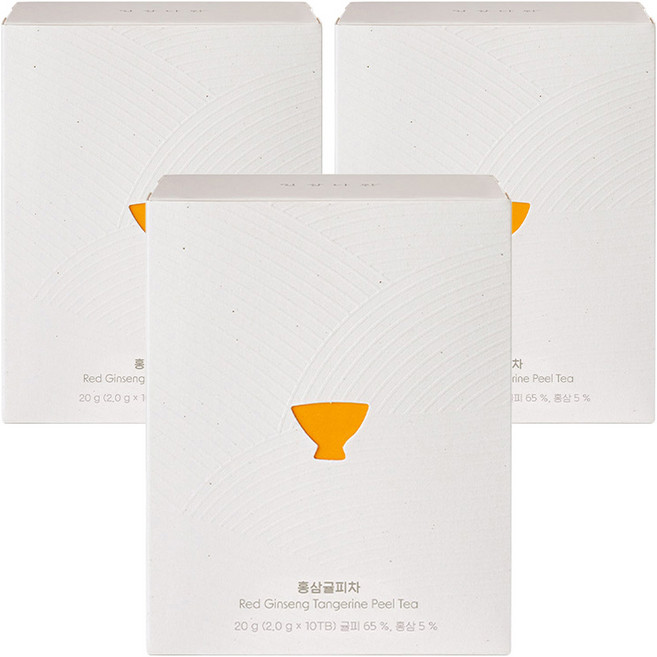 쌍계명차 일상다완 홍삼귤피차, 2g, 10개입, 3개