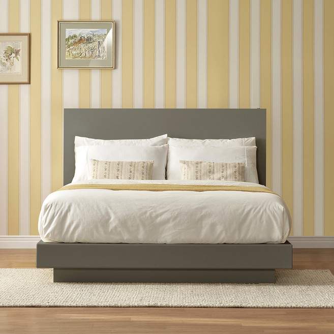 에스엘큐케이 소호 호텔 헤드 침대 프레임 단품 방문설치, 그레이베이지