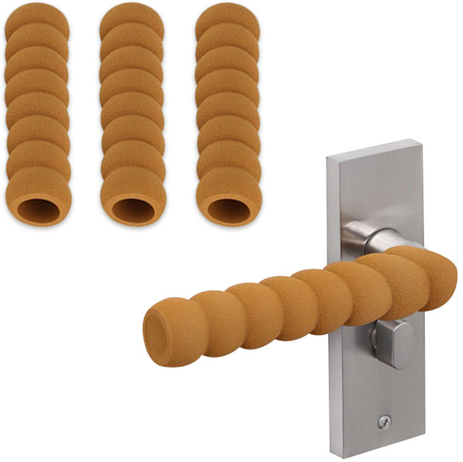 아리코 문손잡이 보호 쿠션 커버 4p, 브라운