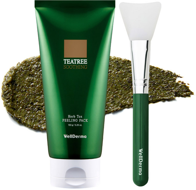 WellDerma 茶樹草本去角質面膜, 1條, 1條