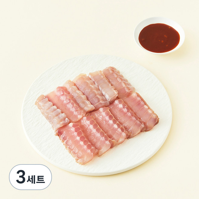 영산홍어 프리미엄 흑산도 홍어회 + 초고추장(냉장), 120g, 3세트