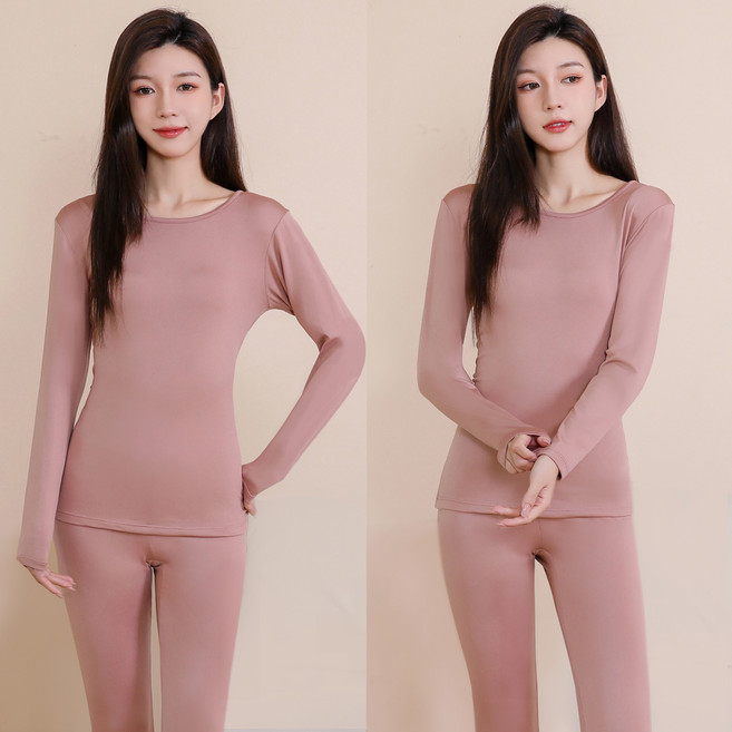 bluepine 女性冬季發熱超細纖維刷毛內衣上下套裝 2件組