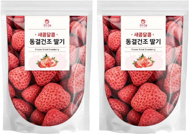 굳드림 동결건조 딸기, 2개, 100g