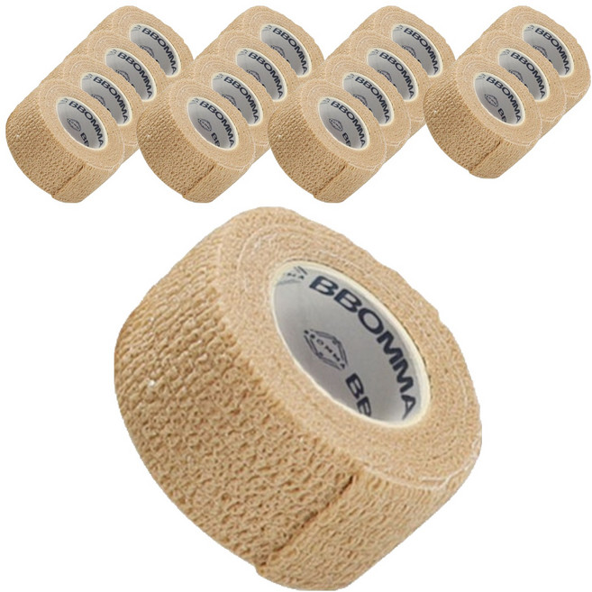 뽀마 자가점착 탄력밴드 베이지 2.5cm, 1개입, 16개