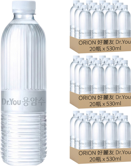 ORION 好麗友 Dr.You 無標籤濟州熔岩水, 530ml, 60瓶