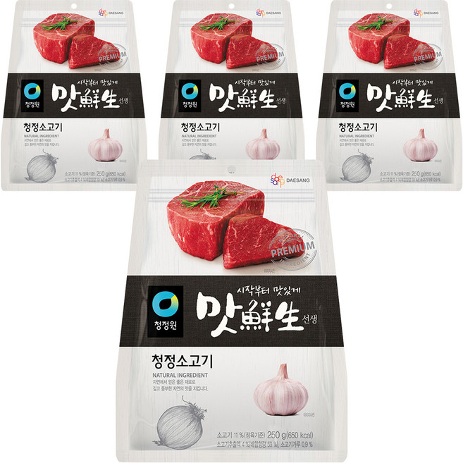 맛선생 소고기 조미료, 250g, 4개