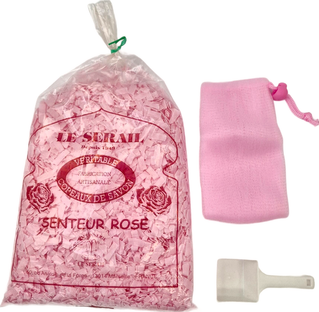 LE SERAIL 席哈爾 玫瑰馬賽皂洗衣皂絲, 750g, 1包