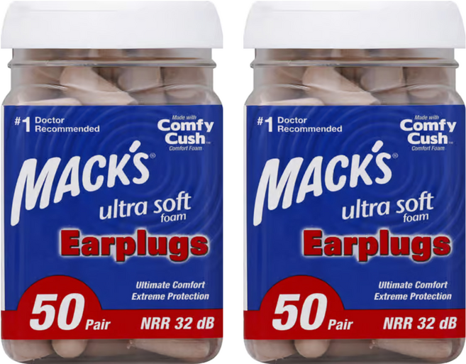 MACK'S 美國 泡棉耳塞 香檳金色, 50副, 2組