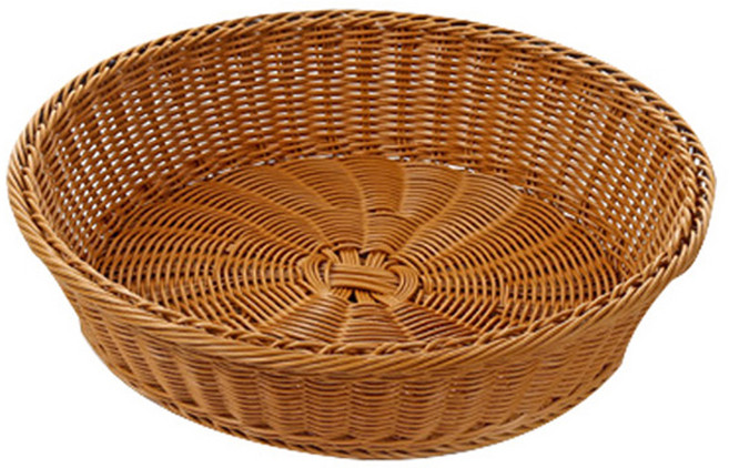 앤티스 다목적 배수 원형 나무바구니, 브라운, 1개
