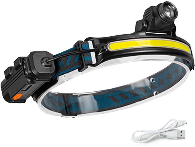 RAVER 엑스맨 라이트 헤드 랜턴, 블루, 1세트