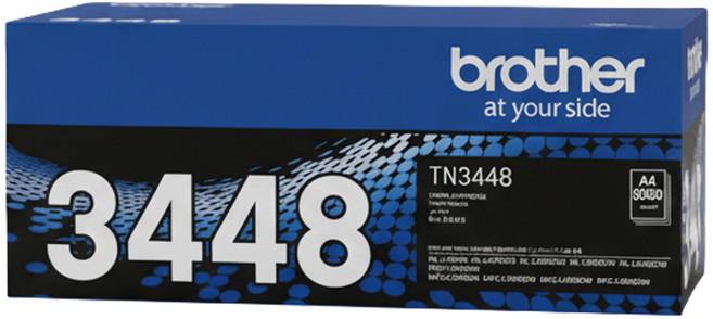 brother 兄弟牌 台灣公司貨 高容量碳粉匣 TN-3448, 1個, 黑色