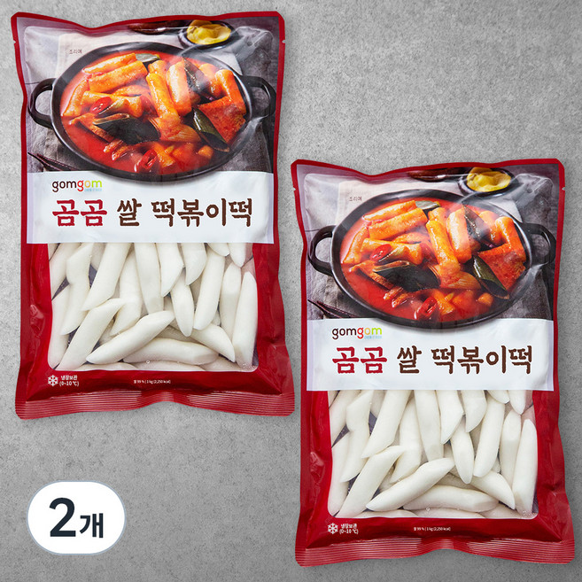 곰곰 쌀떡볶이떡, 1kg, 2개