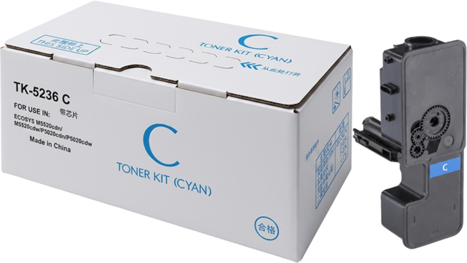 UFOTEC 副廠碳粉匣 2800張 相容KYOCERA TK-5236C KYOCERA P5020cdn/P5020cdw/M5520cdn/M5520cdw適用, 藍色, 1個