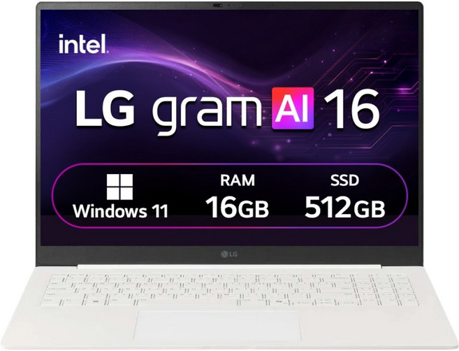 LG전자 2026 그램 AI 16 코어 Ultra5, 스노우 화이트, 16ZB90S-GA5PK, 512GB, 16GB, WIN11 Home