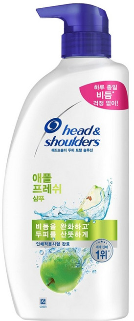 헤드앤숄더 두피 토탈 솔루션 애플 프레쉬 샴푸, 850ml, 1개