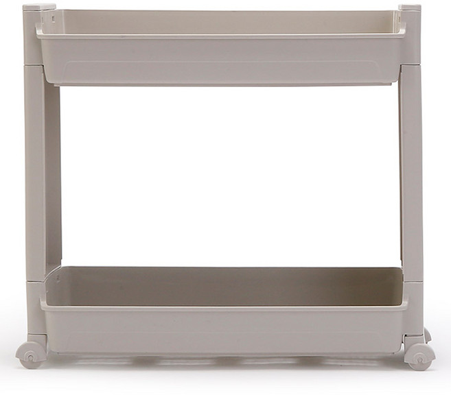 리빙숲 틈새수납장 2단, 그레이, 1개