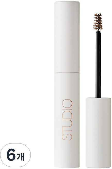 더샘 스튜디오 슬림 브로우 카라 4.5g, 02 딥 브라운, 6개