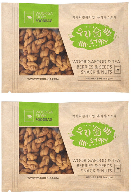 우리가스토리 미니 꽈배기 과자, 2개, 500g