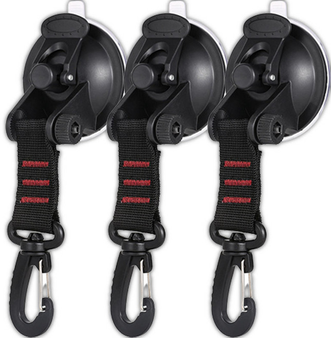 신중상점 유리 어닝 흡착판 차박 타프 3p, 레드