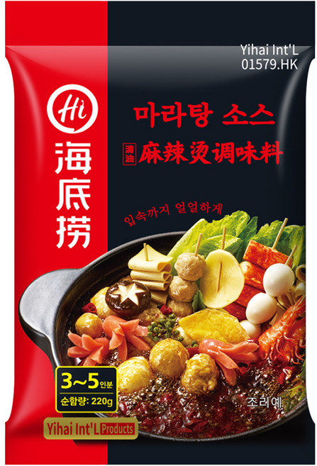 하이디라오 마라탕 소스, 220g, 1개