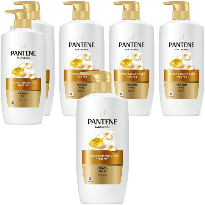 PANTENE 潘婷 角蛋白極度受損修護潤髮乳 果香花香, 750ml, 6個