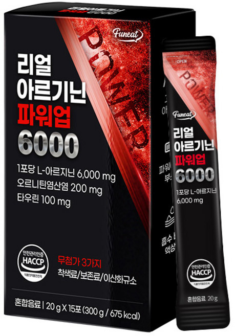 퍼니트 리얼 아르기닌 파워업 6000 15포, 300g, 1개