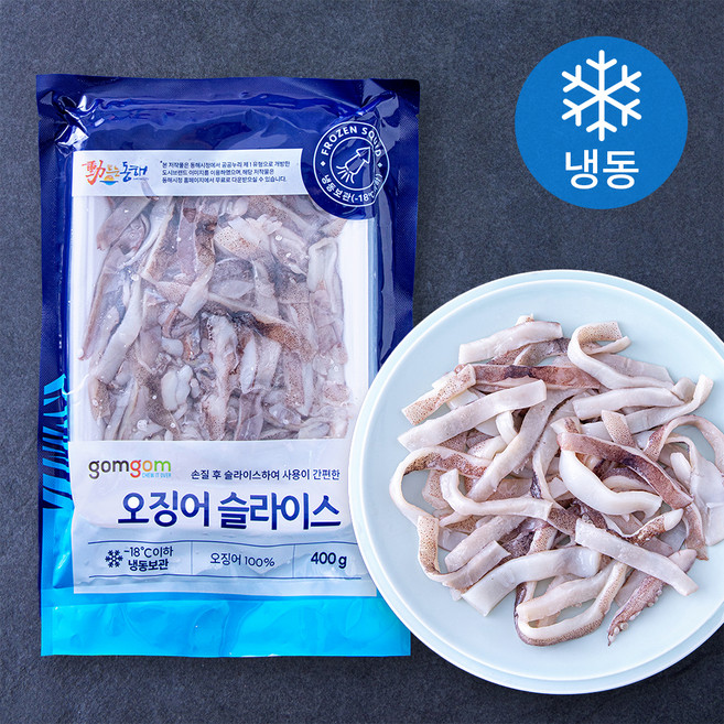 곰곰 오징어 슬라이스 (냉동), 1개, 400g