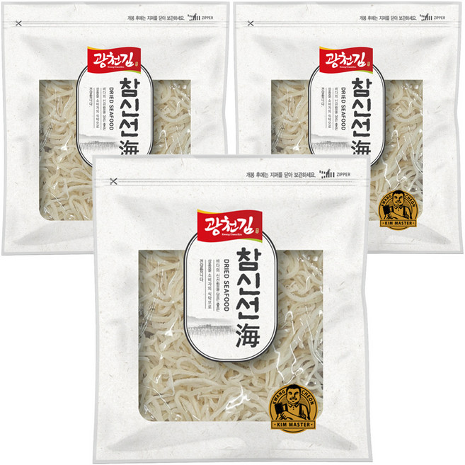 참신선해 백진미채, 300g, 3개