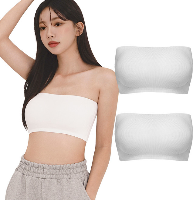어나더디 서포트 슬림 튜브탑 2p