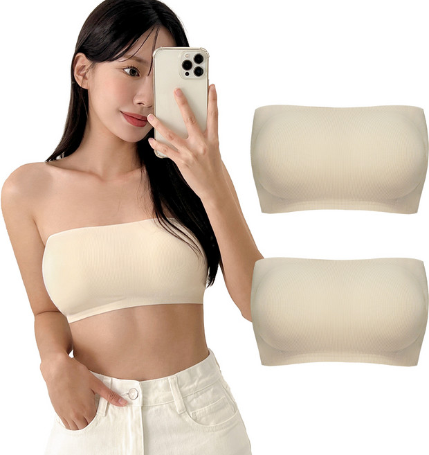 어나더디 서포트 슬림 튜브탑 2p