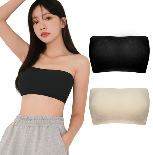 어나더디 서포트 슬림 튜브탑 2p
