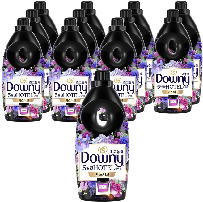 다우니 초고농축 호텔 컬렉션 섬유유연제 미스티크 본품, 1L, 12개