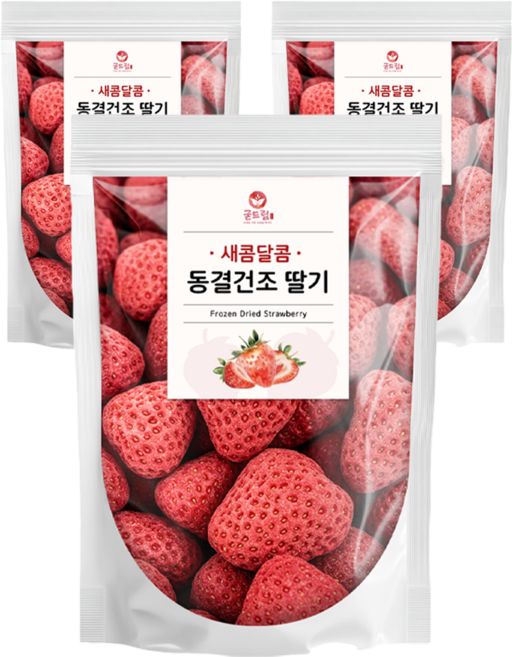 굳드림 동결건조 딸기, 3개, 100g