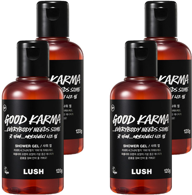 러쉬 샤워 젤 굿 카마 에브리바디 니즈 썸, 120g, 4개