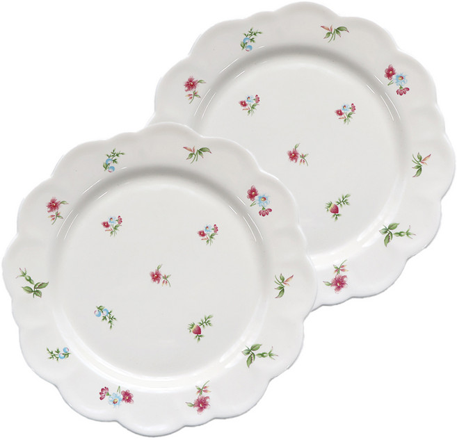 위즐리 빈티지 엔틱 브런치 접시 2p, 15베리플라워, 2개