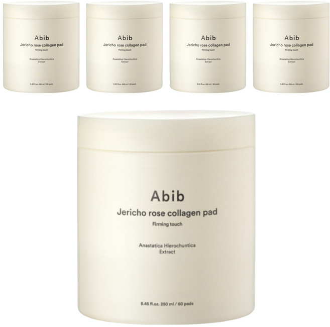 아비브 부활초 콜라겐 패드 퍼밍 터치 250ml, 5개, 60매입