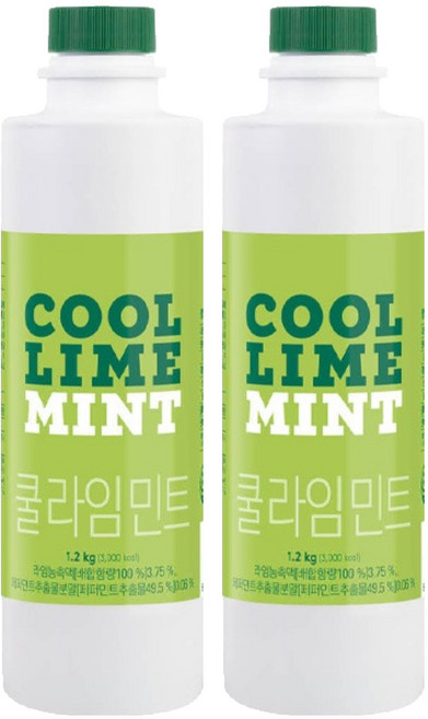 스위트컵 쿨라임 민트 농축액, 2개, 1.2kg