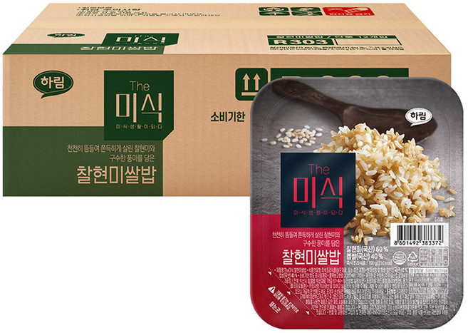 더미식 찰현미쌀밥, 180g, 12개