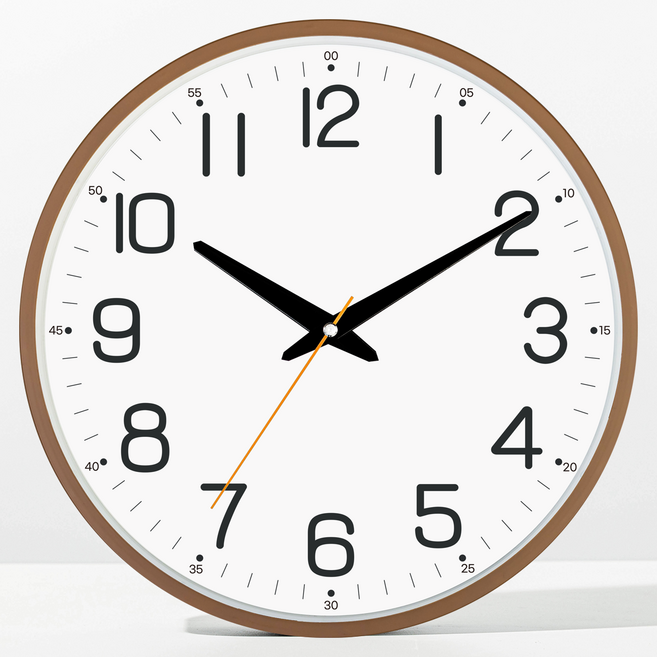 메르헨몬드 국산 마스터 인테리어 무소음 벽시계 30.5cm, 브라운