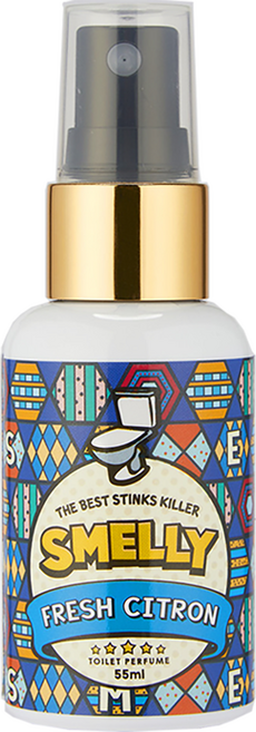 스멜리 토일렛퍼퓸 프래쉬 시트론 유자향 화장실탈취제 본품, 55ml, 1개