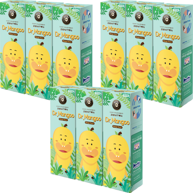 제니튼 닥터망구 초등학생용 어린이 치약, 60g, 9개